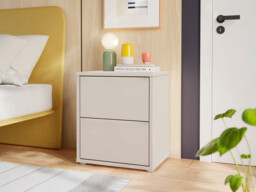 Emille 2 Drawer Bedside Table