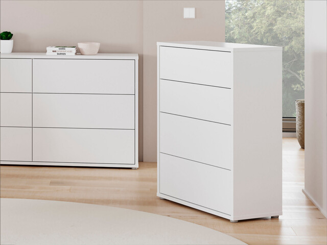 Emille 4 Drawer Wide Chest Of Drawers - image 1
