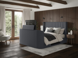 Saros Ottoman TV Bed Frame With Surround Sound