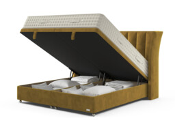 Hypnos Luxurious Earth 05 Divan Bed Set On Castors - thumbnail 3