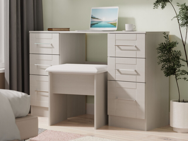 Santana 3 + 3 Drawer Dressing Table - image 1