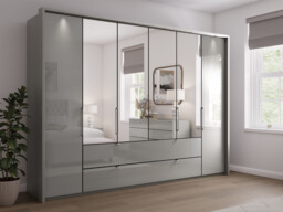 Sicily 6 Door Bi-Fold Wardrobe