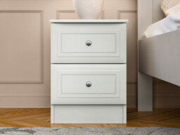 Carson 2 Drawer Bedside Table - thumbnail 1