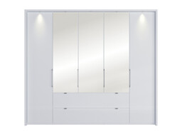 Sicily 5 Door Bi-Fold Wardrobe - thumbnail 3