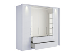 Sicily 5 Door Bi-Fold Wardrobe - thumbnail 2