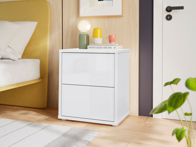 Emille 2 Drawer Bedside Table - image 1