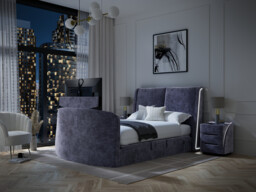 CinePro Ottoman TV Bed Frame with Dolby Atmos Surround Sound Plus 2 Speakers - thumbnail 1