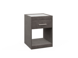 Upholstered 1 Drawer Bedside Table - thumbnail 2