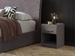 Upholstered 1 Drawer Bedside Table