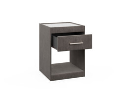 Upholstered 1 Drawer Bedside Table - thumbnail 3