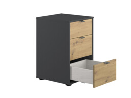 Dorsten 3 Drawer Bedside Cabinet - thumbnail 3