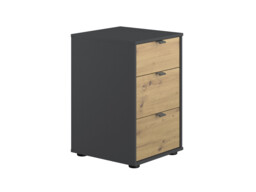 Dorsten 3 Drawer Bedside Cabinet - thumbnail 2
