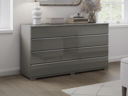 Sicily 4 Drawer Wide Chest of Drawers - thumbnail 1