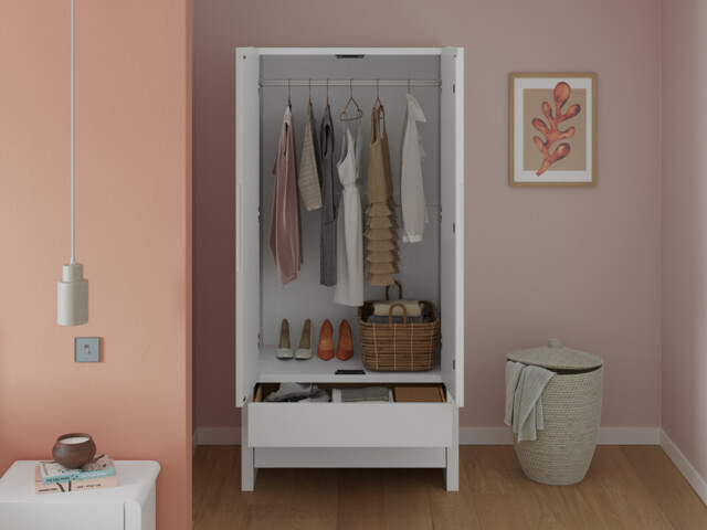 Hip Hop 2 Door Hinged Wardrobe - image 1