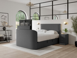 Linsbury Ottoman TV Bed Frame With Dolby 2.1 Sound System - thumbnail 1