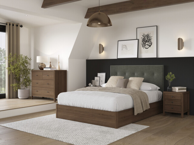 Corrigan Buttoned Ottoman Bed Frame - image 1