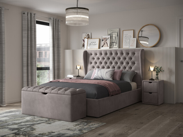 Orianna Upholstered Ottoman Bed Frame - image 1