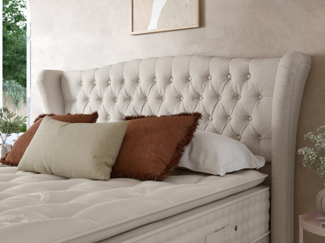 Staples & Co Belgravia Buttoned Hotel Height Split Headboard - image 1