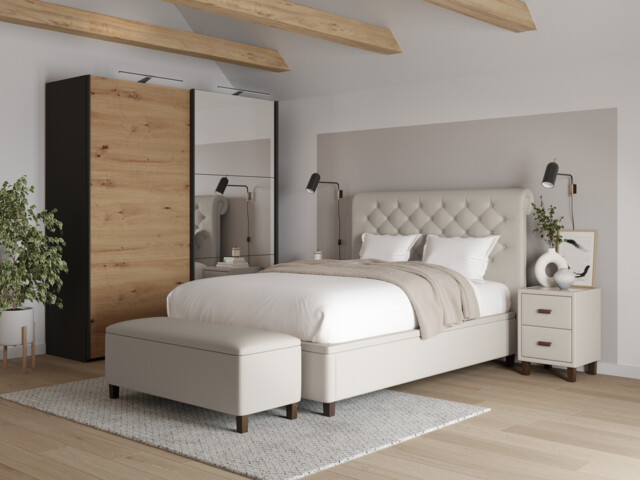 Snooze Nightfall Ottoman Bed Frame - image 1