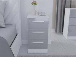Latina 3 Drawer Bedside Cabinet - thumbnail 1