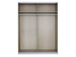 Lorenzo 2 Door Sliding Wardrobe with 2 Mirrors - thumbnail 2