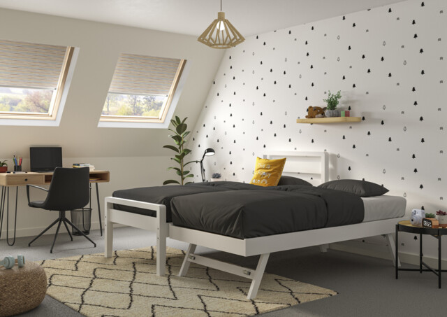 Hip Hop 3 in 1 Wooden Trundle Bed Frame - image 1