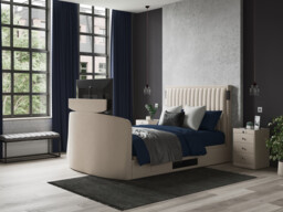 Aura Ottoman TV Bed Frame With Dolby Atmos Surround Sound - thumbnail 2