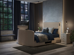 Aura Ottoman TV Bed Frame With Dolby Atmos Surround Sound