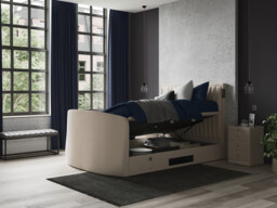 Aura Ottoman TV Bed Frame With Dolby Atmos Surround Sound - thumbnail 3