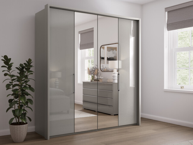 Sicily 4 Door Bi-Fold Wardrobe - image 1
