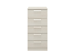 Bergen 5 Drawer Narrow Chest of Drawers - thumbnail 3