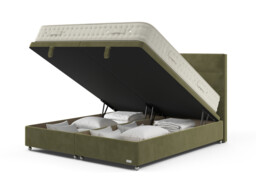 Hypnos Luxurious Earth 02 Divan Bed Set On Castors - thumbnail 3