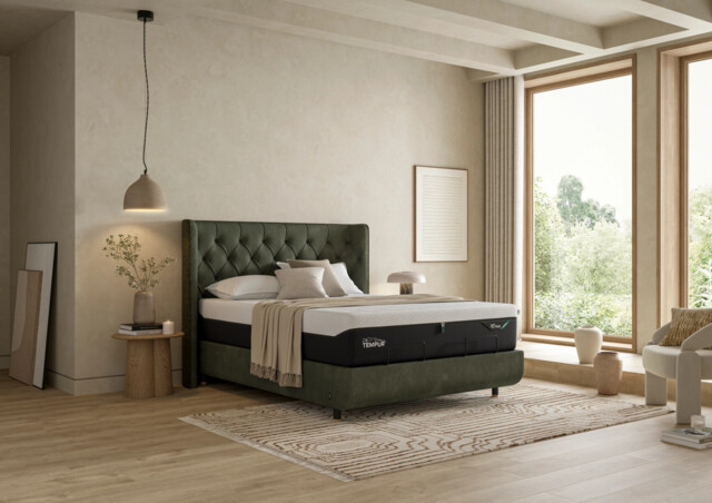 Tempur Arc™ Luxury Upholstered Bed Frame - image 1
