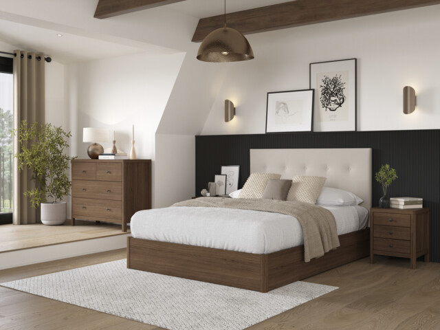 Corrigan Buttoned Ottoman Bed Frame - image 1