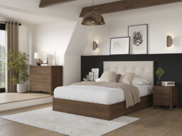 Corrigan Buttoned Ottoman Bed Frame - thumbnail 1