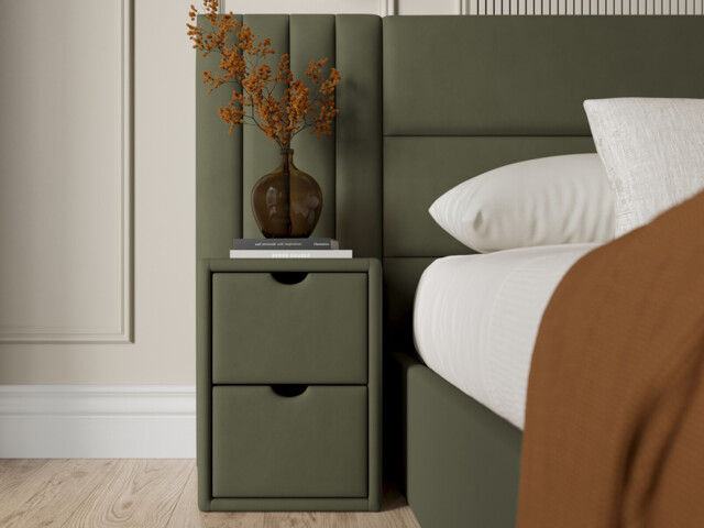 Upholstered Bedside Table - image 1