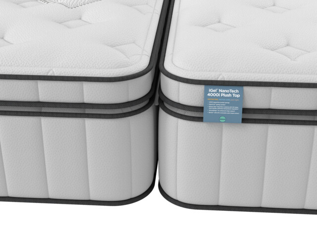 iGel NanoTech 4000i Plushtop Zip and Link Mattress - image 1