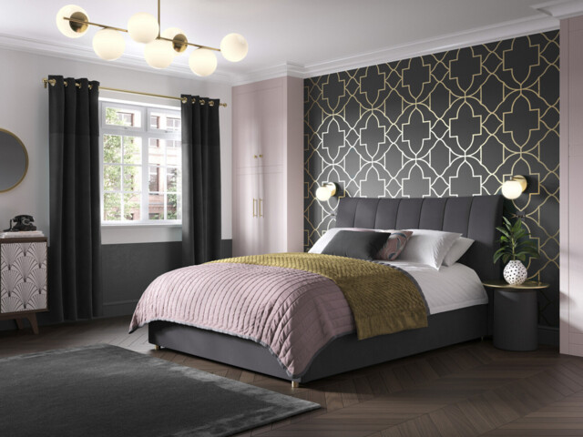 Bella Upholstered Ottoman Bed Frame - image 1