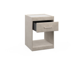 Upholstered 1 Drawer Bedside Table - thumbnail 3