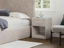 Upholstered 1 Drawer Bedside Table