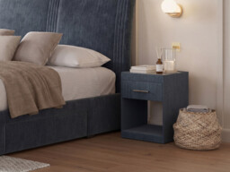 Upholstered 1 Drawer Bedside Table