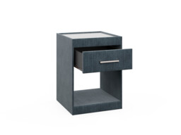 Upholstered 1 Drawer Bedside Table - thumbnail 3
