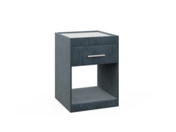 Upholstered 1 Drawer Bedside Table - thumbnail 2