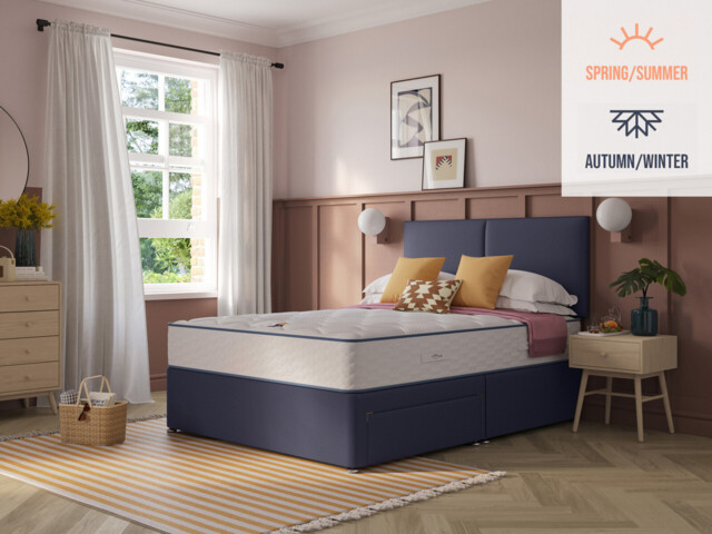 Slumberland Duo 1400 2-in-1 Divan Bed Set On Glides - image 1