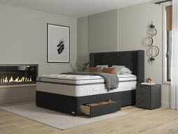 iGel NanoTech 5000i Plushtop Divan Bed Set on Glides - thumbnail 1