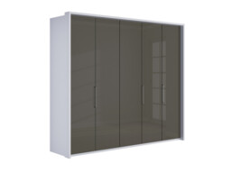 Sicily 5 Door Bi-Fold Wardrobe - thumbnail 2