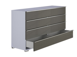 Sicily 4 Drawer Wide Chest of Drawers - thumbnail 3