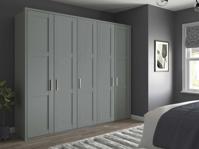 Alster 5 Door Hinged Wardrobe - image 1