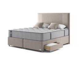 Sealy Newton Posturepedic Divan Bed Set On Castors - thumbnail 2