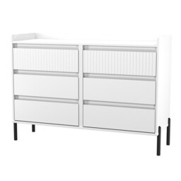Ellery 6 Drawer Wide Chest of Drawers - thumbnail 1